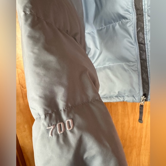 North Face Blue Vintage 96 Retro Nuptse Womens Med Puffer Jacket 700 Down Coat - Picture 6 of 8